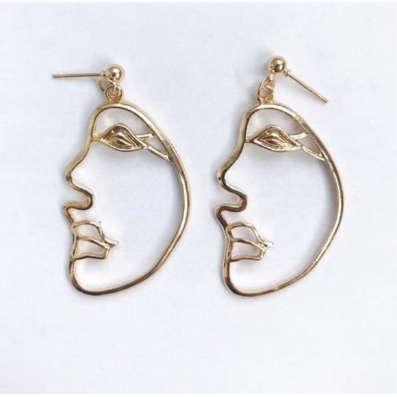 ❤️Sale❤️Picasso portrait silver earrings - Picture 4 of 4